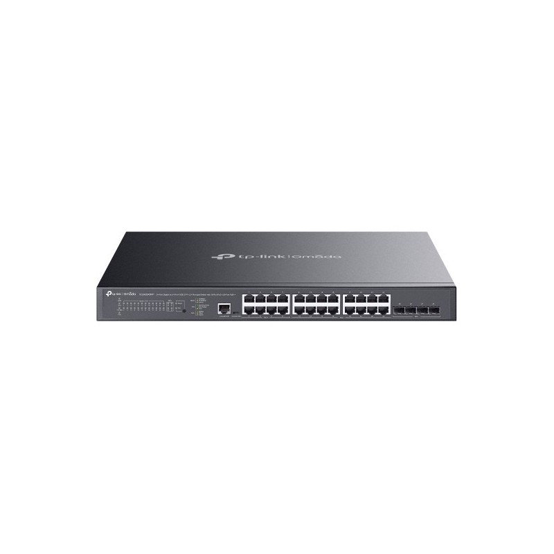 TP-Link Omada SG3428XMPP łącza sieciowe Zarządzany L2+ Gigabit Ethernet (10/100/1000) Obsługa PoE 1U Czarny