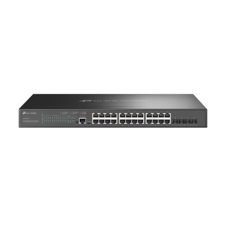 TP-Link Omada SG3428XMP łącza sieciowe Zarządzany L2+ Gigabit Ethernet (10/100/1000) Obsługa PoE 1U Czarny