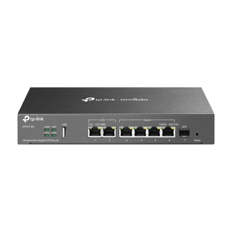 TP-Link Omada ER707-M2 ruter 2.5 Gigabit Ethernet, Fast Ethernet, Gigabit Ethernet Czarny