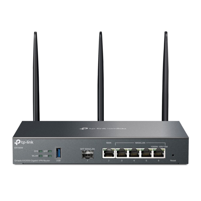 TP-Link Omada ER706W router bezprzewodowy Gigabit Ethernet Dual-band (2.4 GHz/5 GHz) Czarny