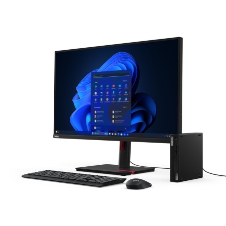 Lenovo ThinkCentre M70q Gen 5 Intel® Core™ i3 i3-14100T 8 GB DDR5-SDRAM 256 GB SSD Windows 11 Pro Mini PC Czarny