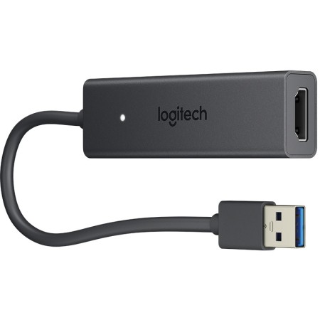 Logitech Screen Share zewnętrzna karta graficzna usb 1920 x 1080 px Czarny