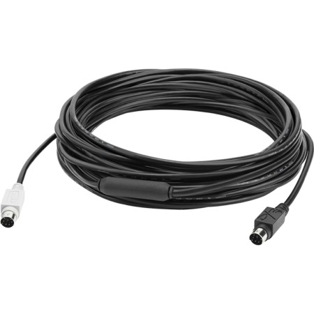 Logitech GROUP 10m Extender Cable kabel PS/2 6-p Mini-DIN Czarny