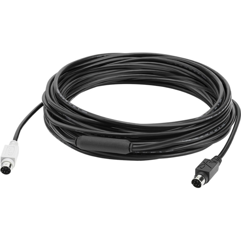 Logitech GROUP 10m Extender Cable kabel PS/2 6-p Mini-DIN Czarny