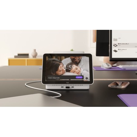 Logitech Logi Dock Flex 20,3 cm (8") 1280 x 800 px IPS 802.11a, 802.11b, 802.11g, Wi-Fi 4 (802.11n), Wi-Fi 5 (802.11ac) Biały