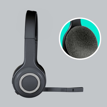 Logitech H600 Wireless Headset Zestaw słuchawkowy Bezprzewodowy Opaska na głowę Biuro/centrum telefoniczne Bluetooth Czarny