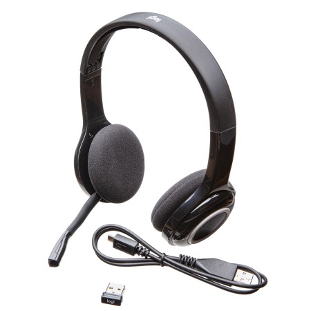 Logitech H600 Wireless Headset Zestaw słuchawkowy Bezprzewodowy Opaska na głowę Biuro/centrum telefoniczne Bluetooth Czarny