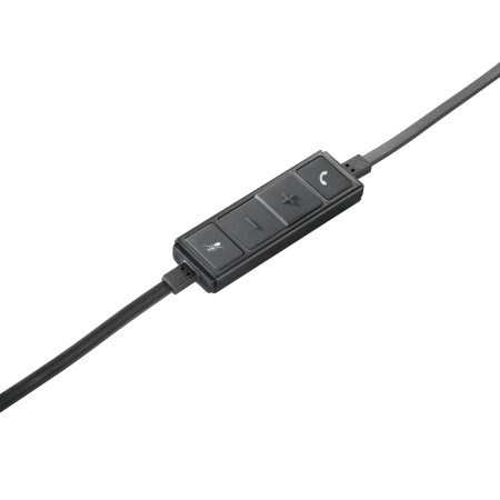 Logitech H650e Zestaw słuchawkowy Przewodowa Opaska na głowę Biuro/centrum telefoniczne USB Typu-A Czarny, Srebrny