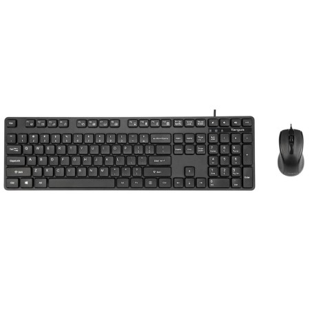 Targus BUS0423UK klawiatura Dołączona myszka Biuro USB QWERTY UK międzynarodowy Czarny