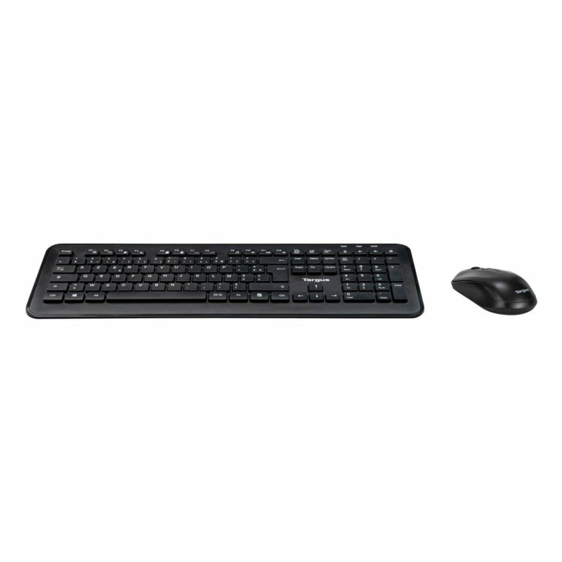 Targus AKM610FR klawiatura Dołączona myszka Uniwersalne RF Wireless AZERTY Francuski Czarny