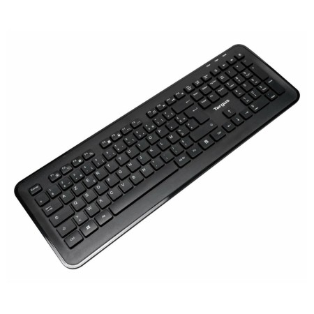 Targus AKM610FR klawiatura Dołączona myszka Uniwersalne RF Wireless AZERTY Francuski Czarny