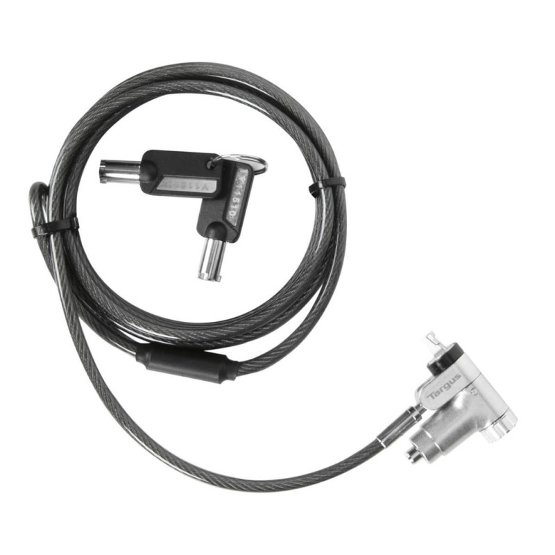 Targus ASP95DMGLX25 zapięcie do kabli Czarny, Srebrny