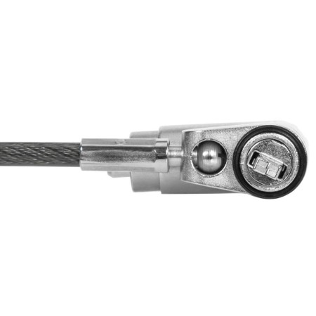 Targus ASP95DMGLX25 zapięcie do kabli Czarny, Srebrny
