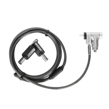 Targus ASP95DMGLX25 zapięcie do kabli Czarny, Srebrny