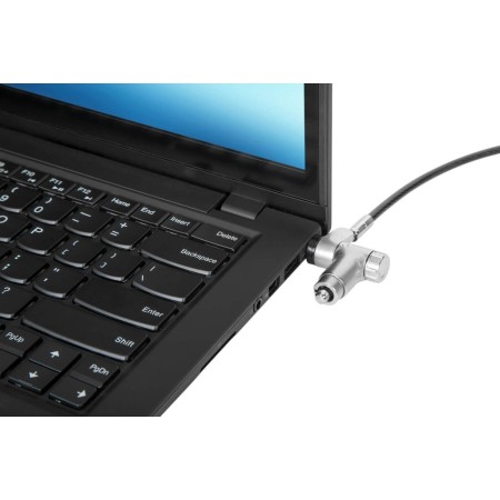Targus ASP95DMGLX25 zapięcie do kabli Czarny, Srebrny