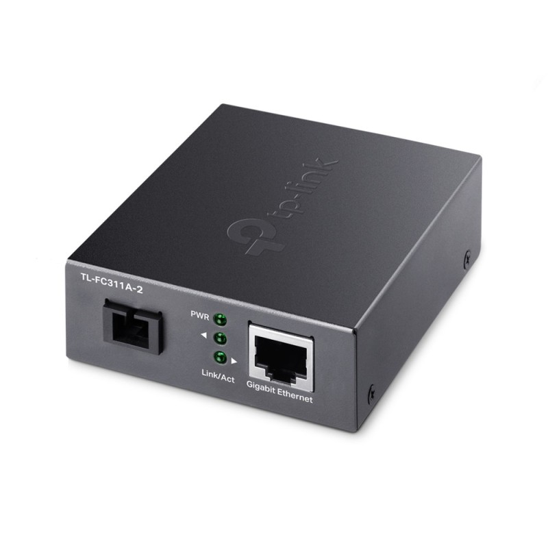 TP-Link TL-FC311A-2 konwerter sieciowy 1000 Mbit/s Pojedynczy Czarny TP-Link TL-FC311A-2 konwerter sieciowy 1000 Mbit/s Pojedynczy Czarny