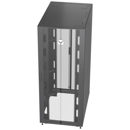 Vertiv VR3150 stojak 42U Stojak wolnostojący Czarny, Przezroczysty