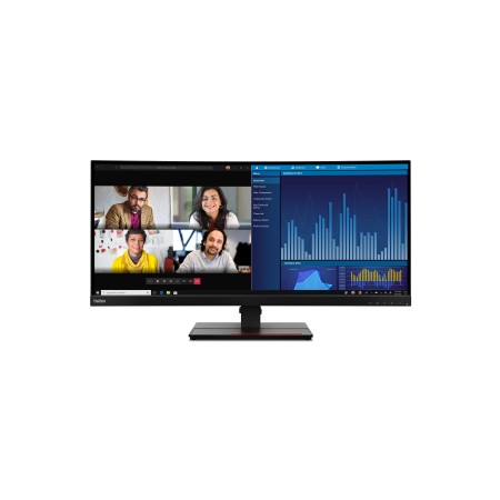 Lenovo ThinkVision P34w-20 LED display 86,7 cm (34.1") 3440 x 1440 px Wide Quad HD Czarny