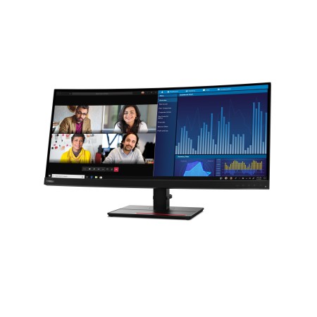 Lenovo ThinkVision P34w-20 LED display 86,7 cm (34.1") 3440 x 1440 px Wide Quad HD Czarny