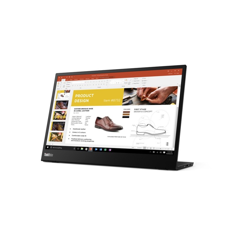 Lenovo ThinkVision M14 LED display 35,6 cm (14") 1920 x 1080 px Full HD Czarny