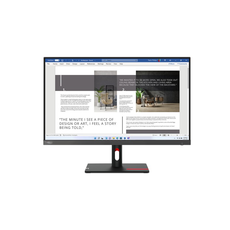 Lenovo ThinkVision S27i-30 LED display 68,6 cm (27") 1920 x 1080 px Full HD Szary