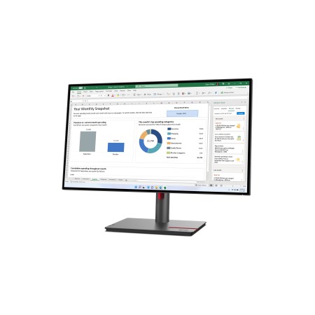 Lenovo ThinkVision P27h-30 LED display 68,6 cm (27") 2560 x 1440 px Quad HD LCD Czarny