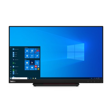 Lenovo ThinkVision T24t-20 LED display 60,5 cm (23.8") 1920 x 1080 px Full HD Ekran dotykowy Pojemnościowy Czarny