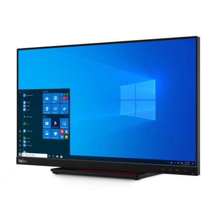 Lenovo ThinkVision T24t-20 LED display 60,5 cm (23.8") 1920 x 1080 px Full HD Ekran dotykowy Pojemnościowy Czarny