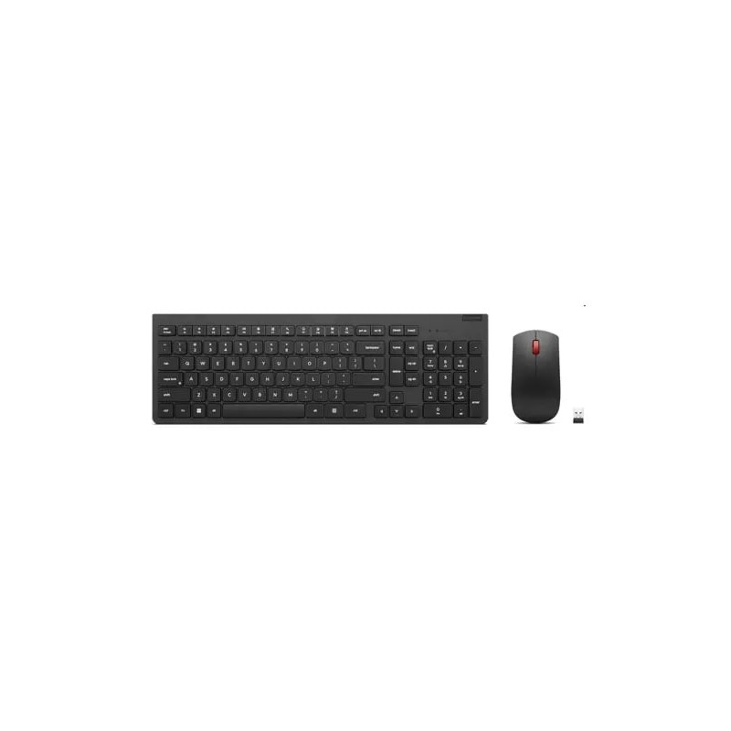 Lenovo 4X31N50746 klawiatura Dołączona myszka Uniwersalne RF Wireless QWERTY US English Czarny