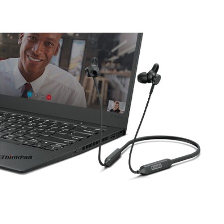 Lenovo 4XD1B65028 słuchawki/zestaw słuchawkowy Przewodowy i Bezprzewodowy Douszny Połączenia/muzyka Micro-USB Bluetooth Czarny