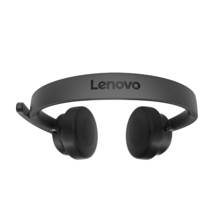 Lenovo Wireless VoIP Headset Zestaw słuchawkowy Bezprzewodowy Opaska na głowę Biuro/centrum telefoniczne Bluetooth Czarny