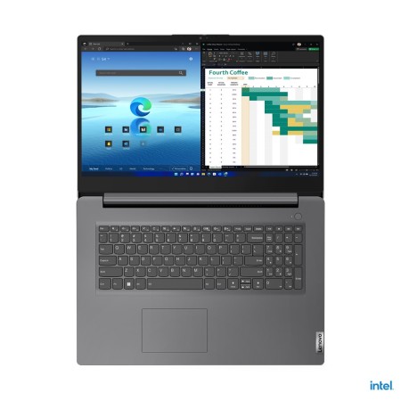 Lenovo V V17 Intel® Core™ i7 i7-1355U Laptop 43,9 cm (17.3") Full HD 16 GB DDR4-SDRAM 512 GB SSD Wi-Fi 6 (802.11ax) Windows 11