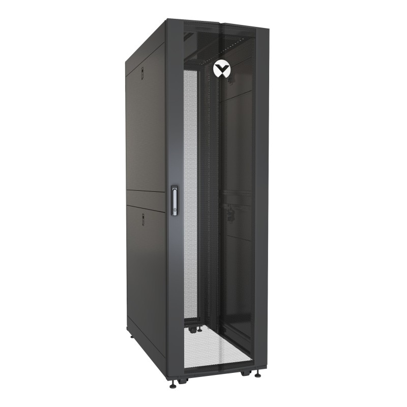 Vertiv VR Rack VR3100 stojak 42U Stojak wolnostojący Czarny, Przezroczysty