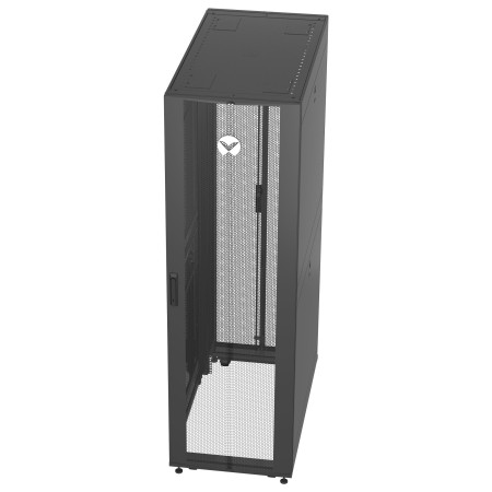 Vertiv VR Rack VR3100 stojak 42U Stojak wolnostojący Czarny, Przezroczysty