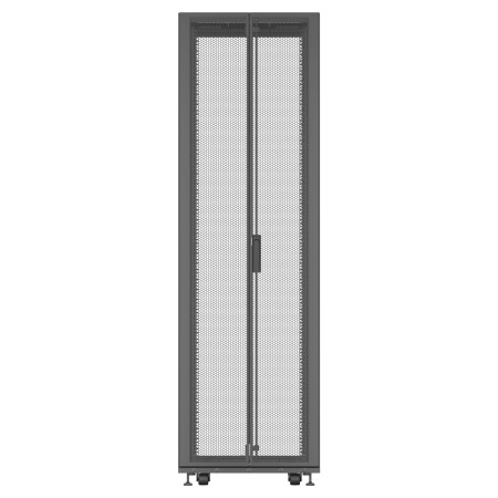 Vertiv VR Rack VR3100 stojak 42U Stojak wolnostojący Czarny, Przezroczysty