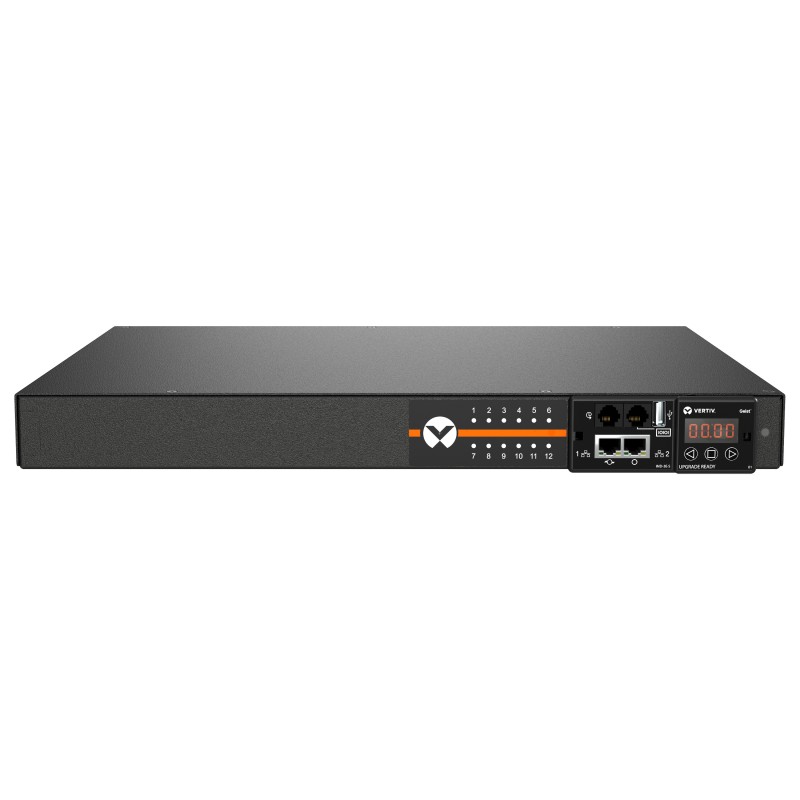 Vertiv Geist RPDU, SWITCHED UNIT LEVEL MONITORING EC rozdzielacz zasilania PDU 12 x gniazdo sieciowe 1U Czarny