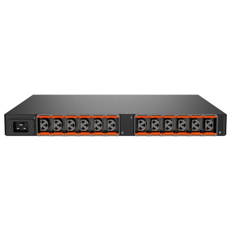 Vertiv Geist RPDU, SWITCHED UNIT LEVEL MONITORING EC rozdzielacz zasilania PDU 12 x gniazdo sieciowe 1U Czarny