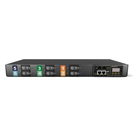 Vertiv Geist GI30074L rozdzielacz zasilania PDU 6 x gniazdo sieciowe 1U Czarny