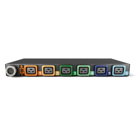 Vertiv Geist GI30074L rozdzielacz zasilania PDU 6 x gniazdo sieciowe 1U Czarny