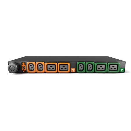 Vertiv Geist GI30077L rozdzielacz zasilania PDU 8 x gniazdo sieciowe 1U Czarny