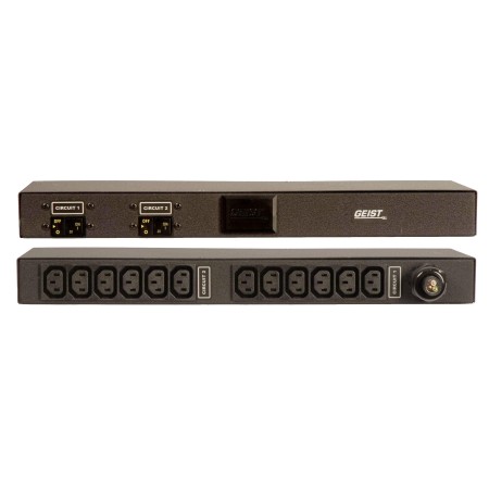 Vertiv Geist Basic rozdzielacz zasilania PDU 12 x gniazdo sieciowe 1U Czarny