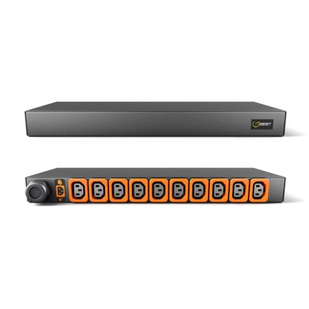 Vertiv GVHVRN102-102L13PS6-IP44 rozdzielacz zasilania PDU 10 x gniazdo sieciowe 1U Czarny