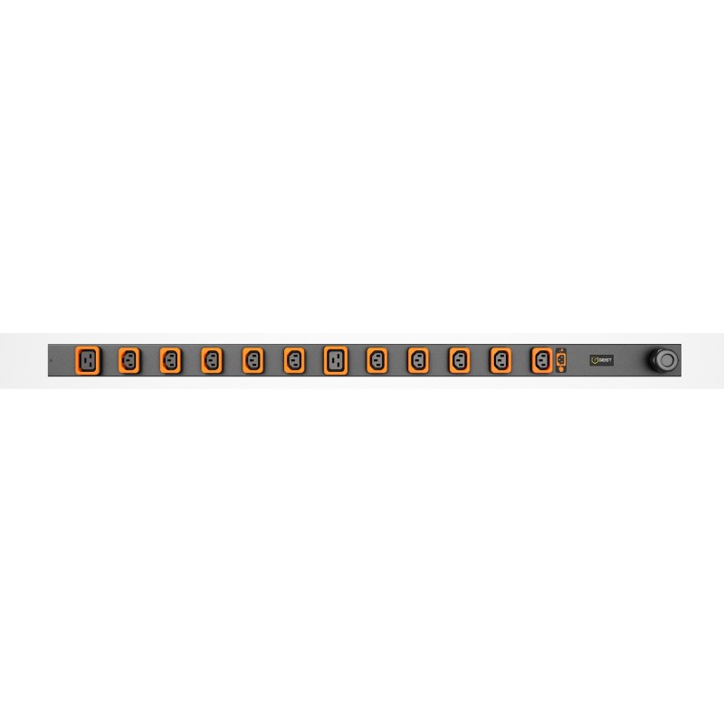 Vertiv GVHVAN122-102P02PS6-IP44 rozdzielacz zasilania PDU 12 x gniazdo sieciowe Czarny