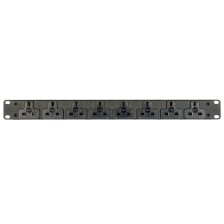 Vertiv EGVHVRN082-102UKLPS6-IP44 rozdzielacz zasilania PDU 8 x gniazdo sieciowe Czarny