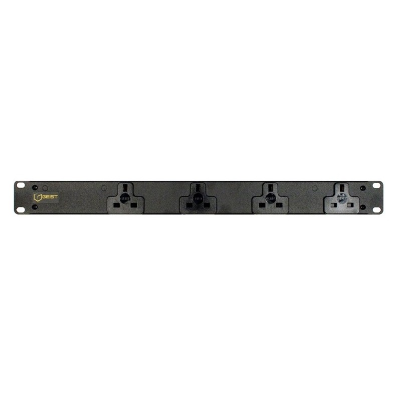 Vertiv EGXPRN042-103UKLPS6-IP44 rozdzielacz zasilania PDU 4 x gniazdo sieciowe Czarny