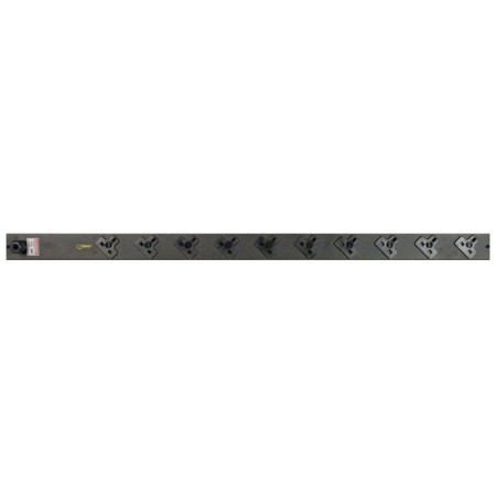 Vertiv EGXPAN102-103UKRPS6-IP44 rozdzielacz zasilania PDU 10 x gniazdo sieciowe Czarny