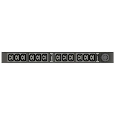 Vertiv Geist Basic rozdzielacz zasilania PDU 12 x gniazdo sieciowe 0U/1U Czarny