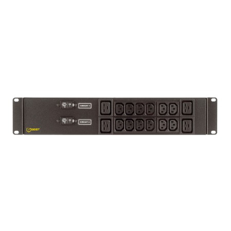 Vertiv EG2XPR166-103IB4PS6-IP44 rozdzielacz zasilania PDU 16 x gniazdo sieciowe Czarny