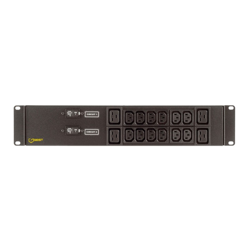 Vertiv EG2XPR166-103IB4PS6-IP44 rozdzielacz zasilania PDU 16 x gniazdo sieciowe Czarny