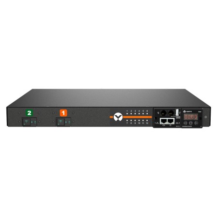 Vertiv Geist GR30202 rozdzielacz zasilania PDU 12 x gniazdo sieciowe Czarny, Zielony, Pomarańczowy